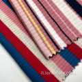 Rayon Spandex Knit Fitary Tinked Spazzolato Tessuto a coste spazzolato